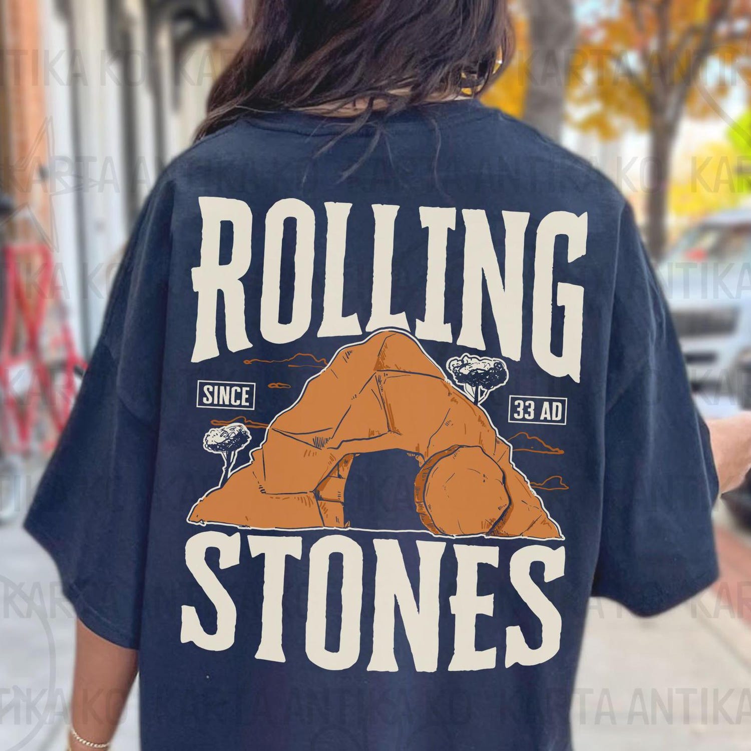 2 sided Mens Easter Hoodie apparel, Retro Rolling Stones Since 33 AD shirt, Vintage Bible Easter shirt, Christian Dad shirt