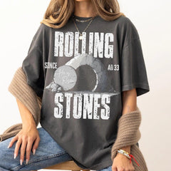 Rolling Stones He Is Risen Since AD33 Comfort Color T-Shirt, Rolling Stones Christian Resurrection Tomb, Christian Easter, Empty Tomb