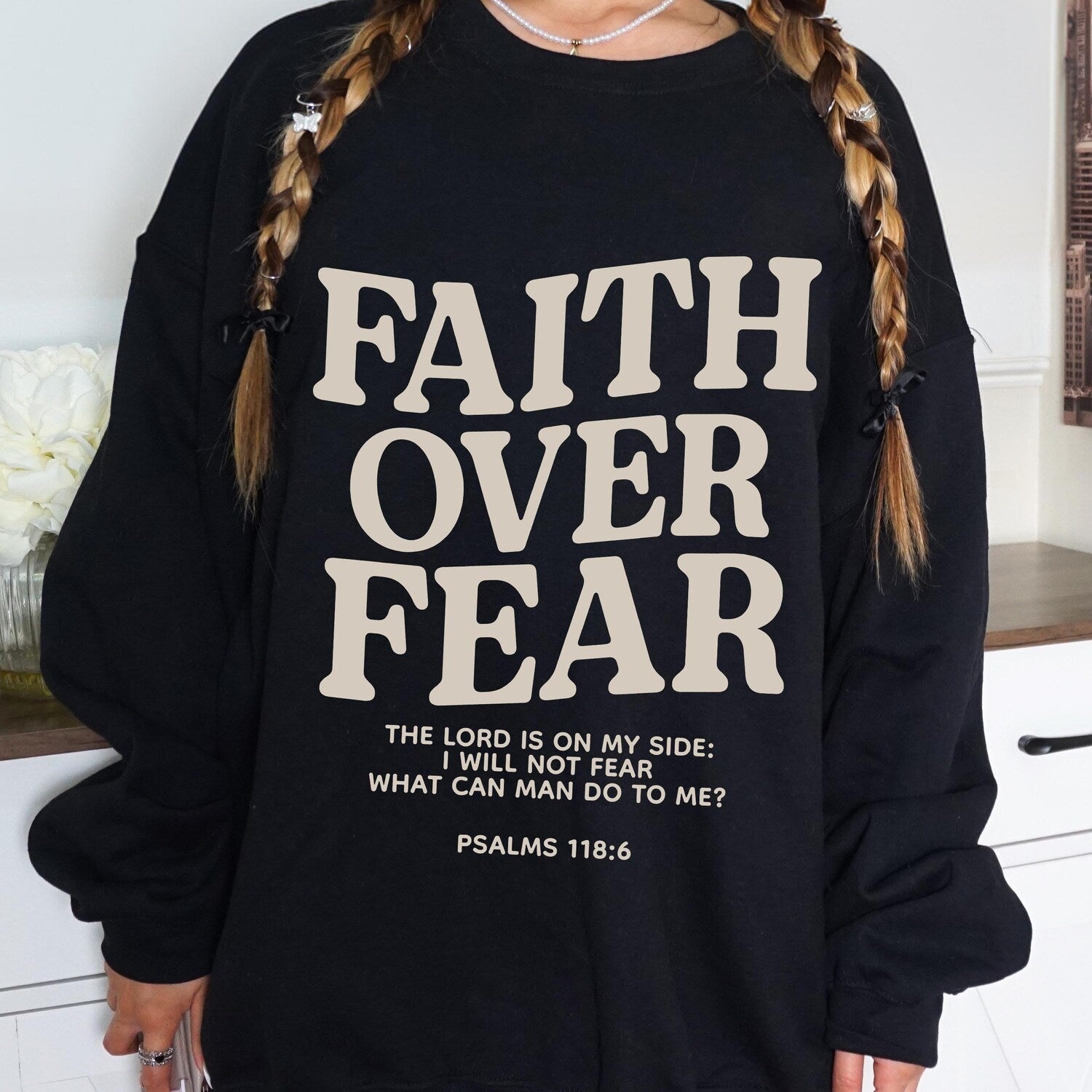 Faith Over Fear, Christian Shirt, Religious Shirt, Catholic apparel