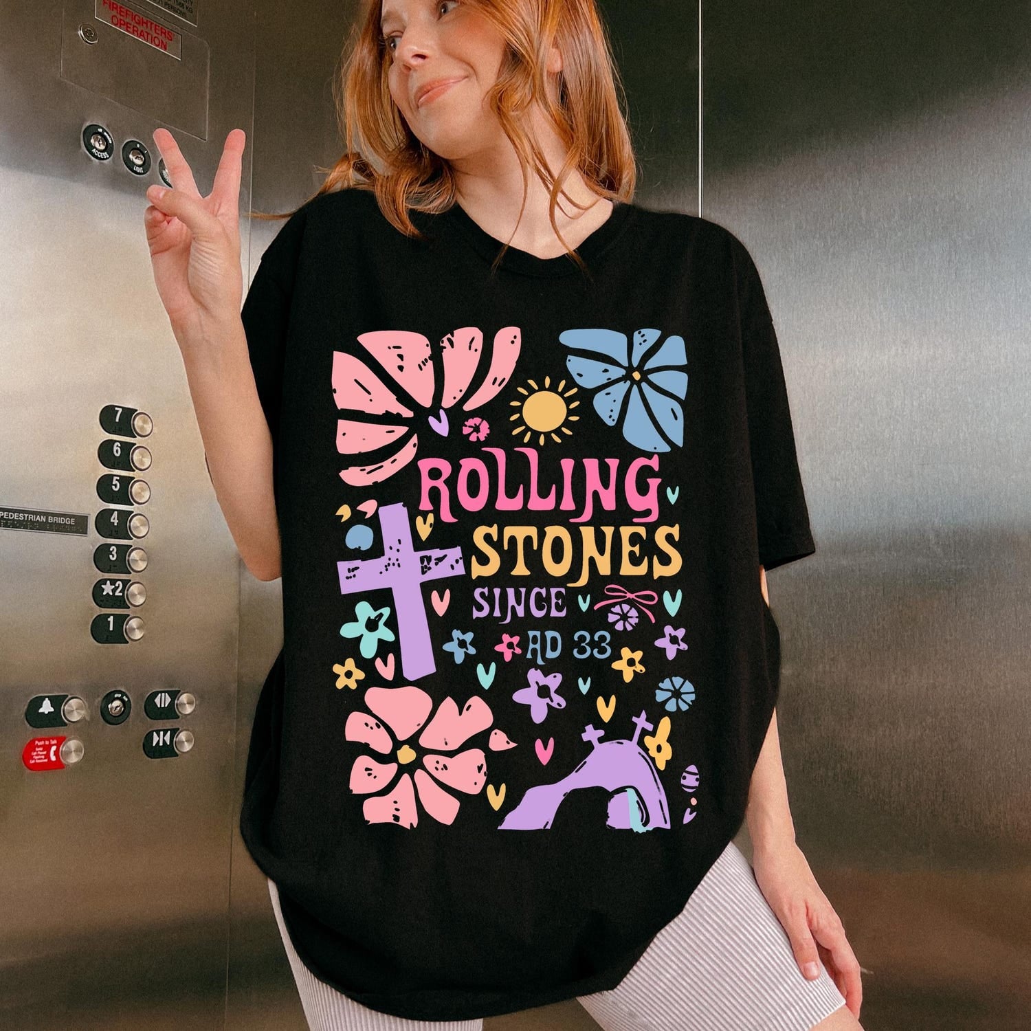 Rolling Stones shirt, He Is Risen shirt, Easter Christian shirt, Funny Christian shirt