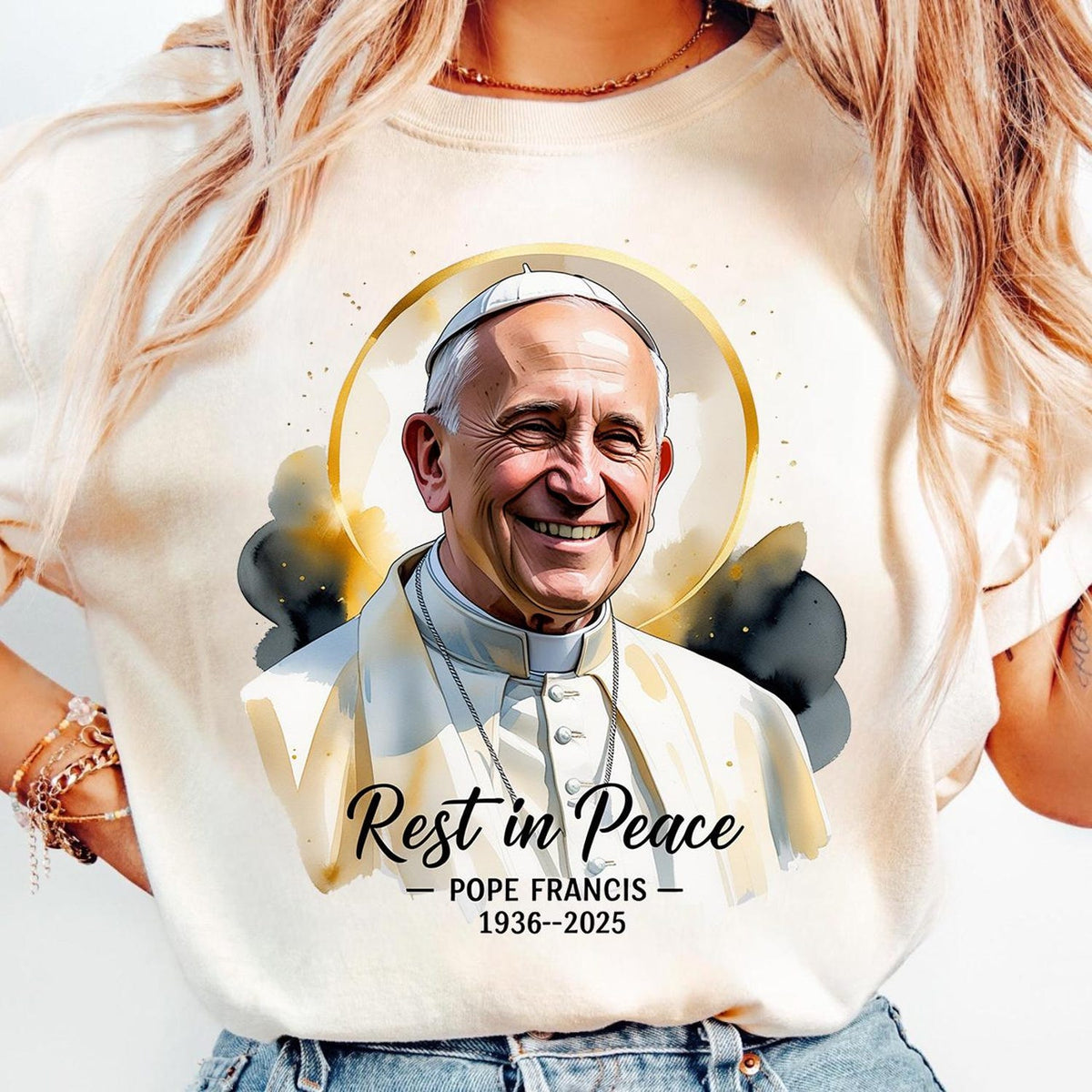 Pope Francis Rest In Peace shirt - 1936-2025, Pope Tribute shirt, Religious shirt, Catholic apparel