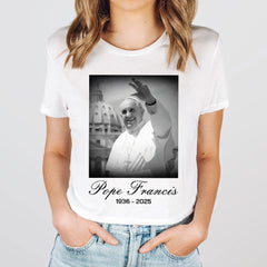 Pope Francis 1936�2025 Shirt, Remembrance Shirt, Rest in Peace Tees, RIP Pope Francis, Memorial Pope Francis Shirt, Vintage Pope Francis Tee