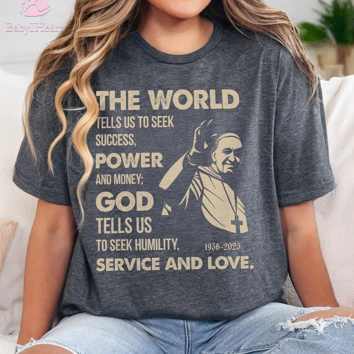 Memorial Pope Francis T-Shirt, Memorial 1936�2025 Tribute, Pope Francis Quote, Thank You Father Pope Francis Shirt, In Loving Memory