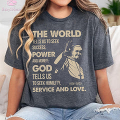 Memorial Pope Francis T-Shirt, Memorial 1936�2025 Tribute, Pope Francis Quote, Thank You Father Pope Francis Shirt, In Loving Memory