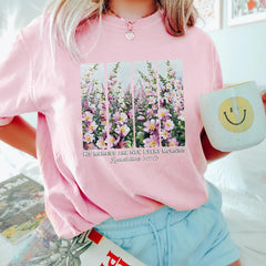 Comfort Colors His Mercies Are New Every Morning T-Shirt, Retro Flower Christian Shirt, Faith Based Clothing, Cozy Bible Verse Quotes Shirt