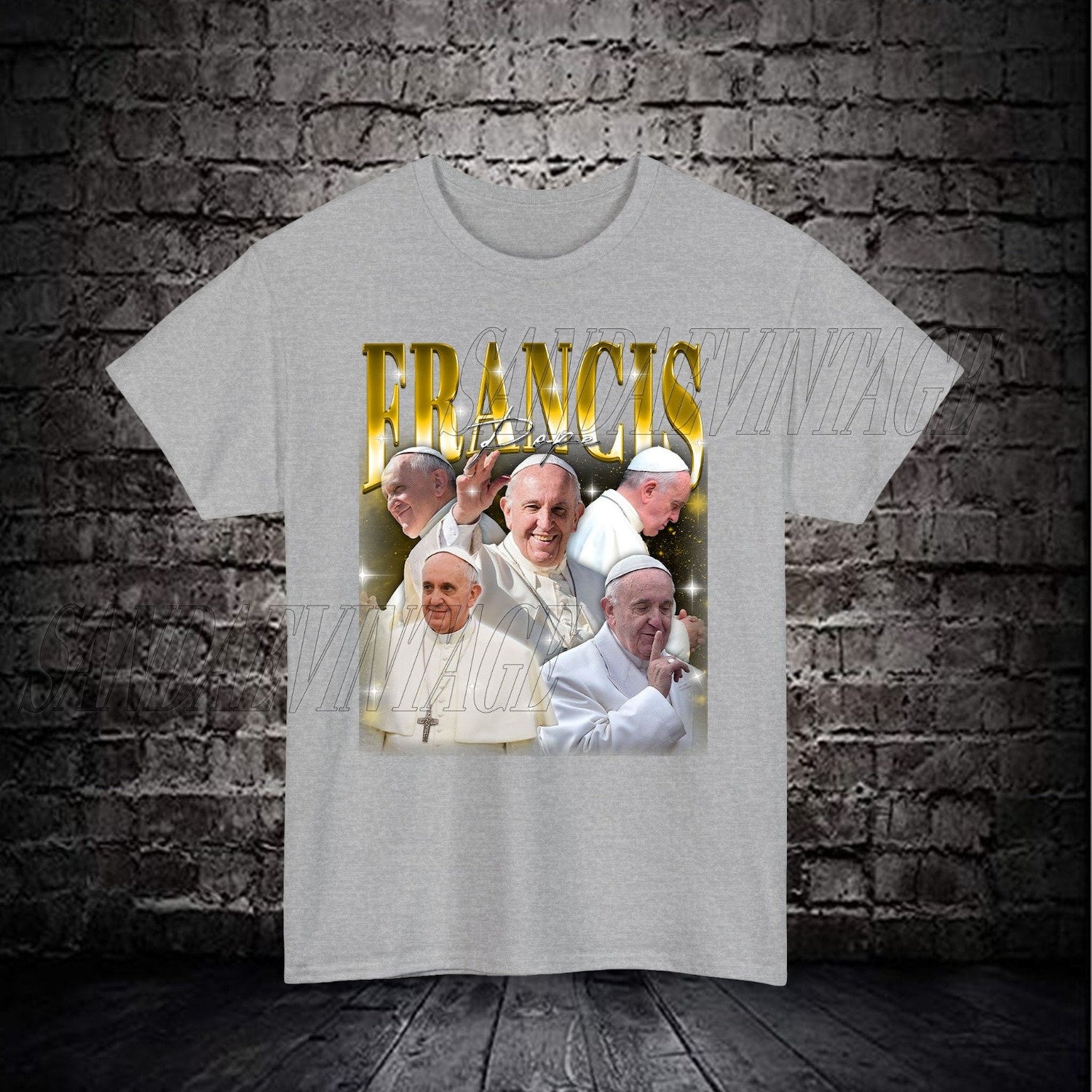 Pope Francis Retro 90's Shirt, Pope Francis Homage Tshirt, Pope Francis Bootleg Tees, Pope Francis Vintage T-Shirt, Pope Francis Gift Merch