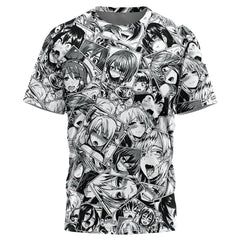 Ahegao Manga Collage T-Shirt