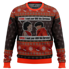 Akira Tetsou Shima and Shotaro Kaneda Ugly Christmas Sweater