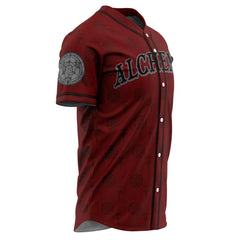 Alchemists Elric Fullmetal Alchemist Baseball Jersey