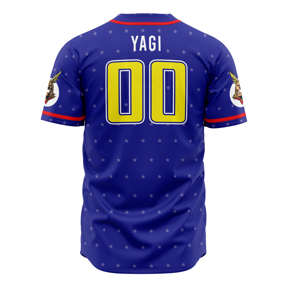 All Might My Hero Academia Baseball Jersey