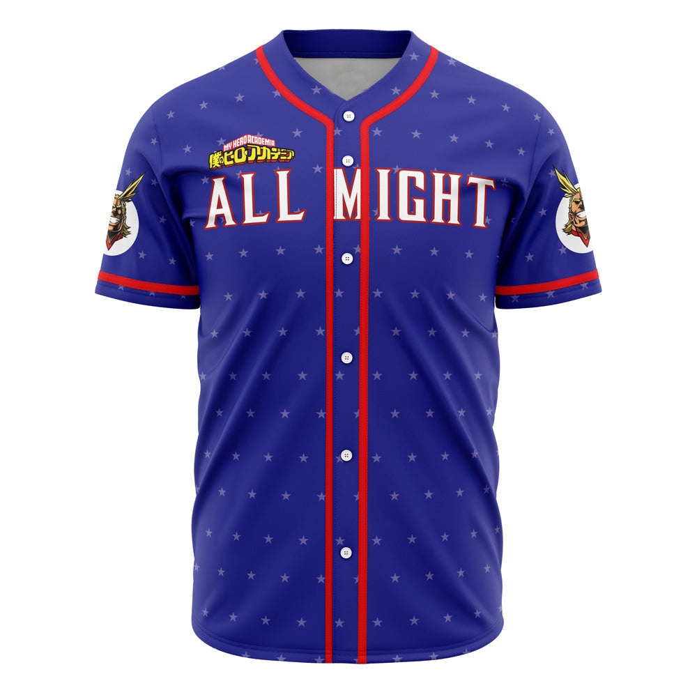 All Might My Hero Academia Baseball Jersey