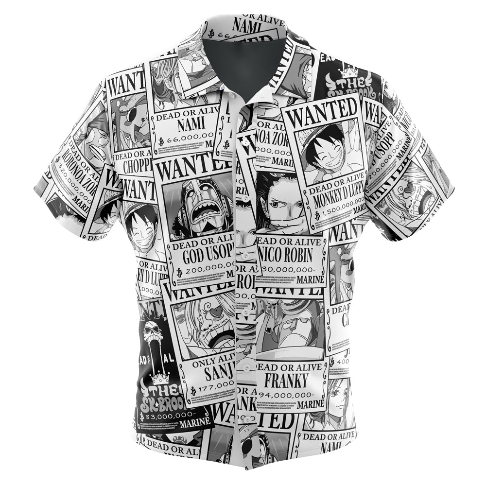 Aloha Strawhat One Piece Button Up Hawaiian Shirt