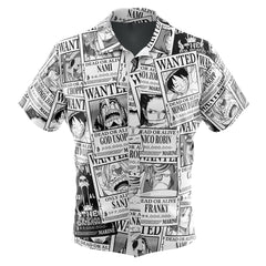 Aloha Strawhat One Piece Button Up Hawaiian Shirt