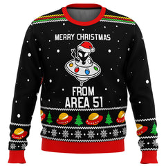 Area 51 Aliens Ugly Christmas Sweater