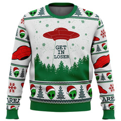 Area 51 Get in Loser Ugly Christmas Sweater