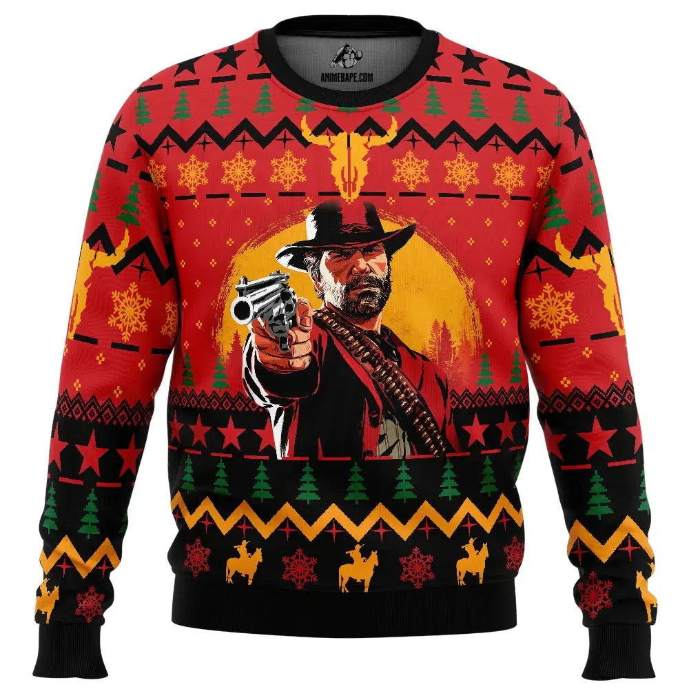 Arthur Morgan Red Dead Redemption Ugly Christmas Sweater