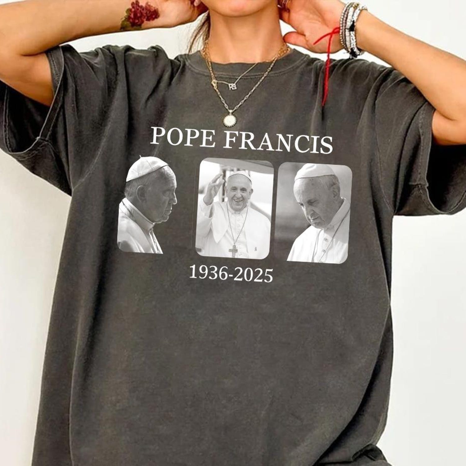 Vintage RIP Pope Francis Shirt, Pope Francis Gift, Pope Francis Clothing, Vintage Pope Francis Fan Tee, Vatican Catholic Tee, Religious Gift