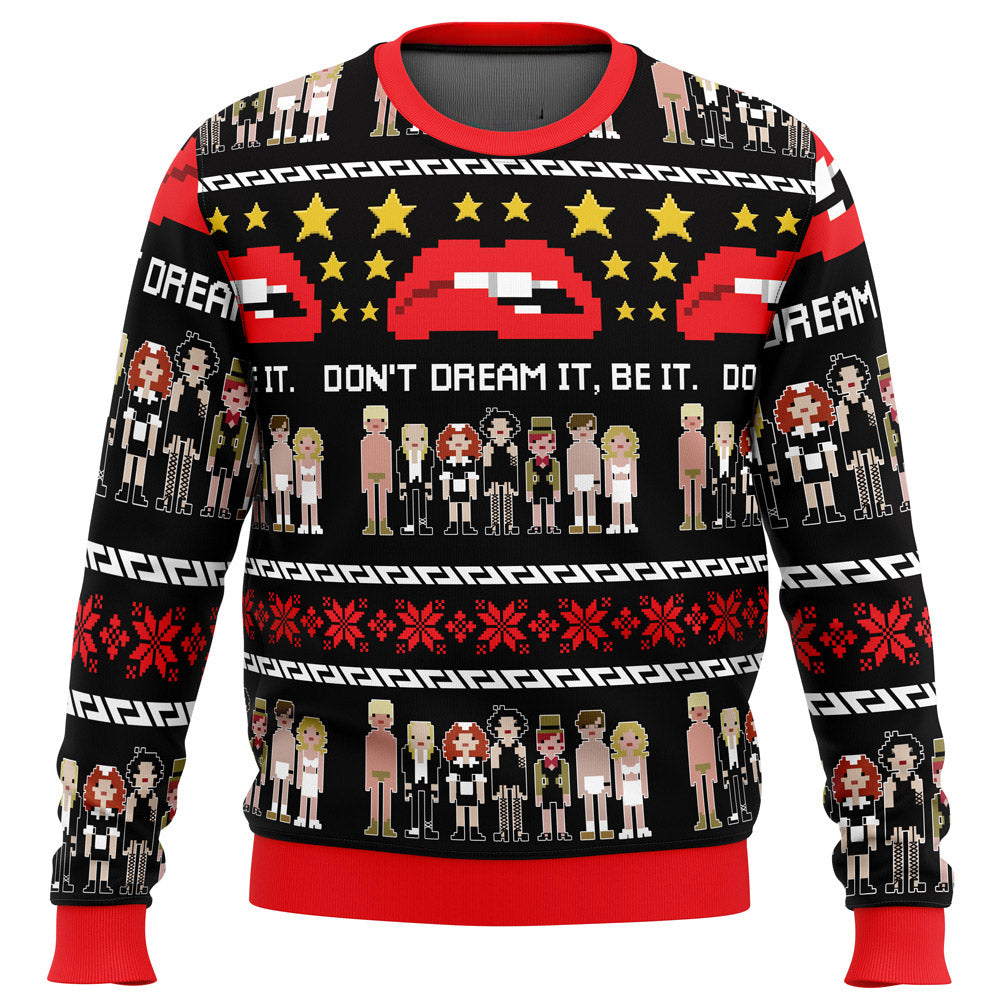 Don't Dream It Be It The Rocky Horror Picture Show Ugly Christmas Sweater