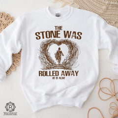 The Stone Was Rolled Away Shirt, He is Risen Rolling Stones Tee, Tomb Rolled Away, Jesus Saves Tee, Jesus Christian Shirt, Bible Verse Shirt