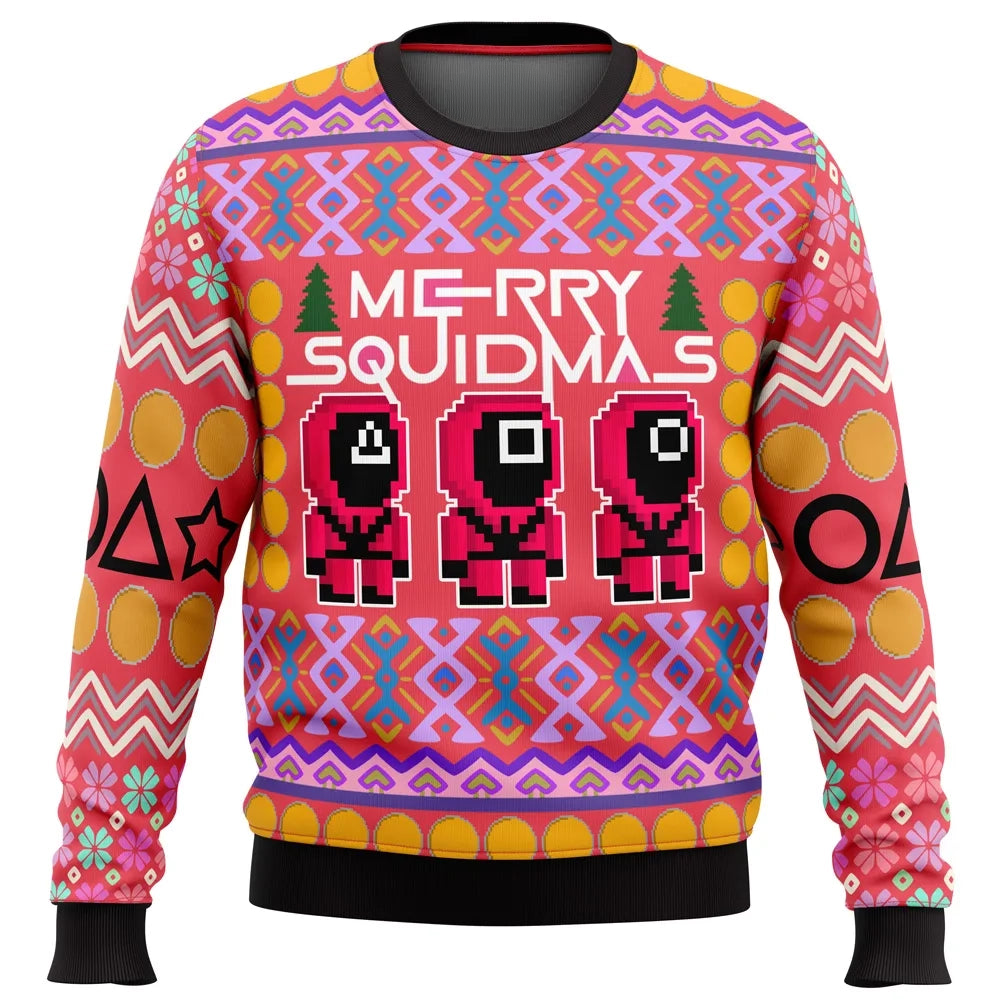 Squid Game Squidmas Ugly Christmas Sweater