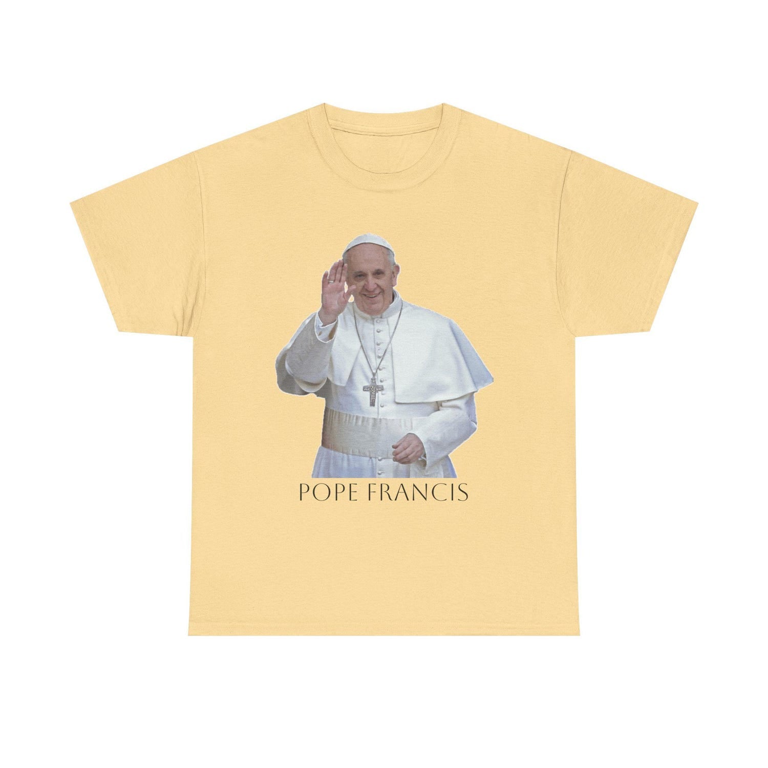 Catholic Pope Francis Tshirt, Religious Unisex Tee, Christian Apparel, Vatican Shirt, Faith Gift