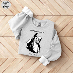 Rip Pope Francis Sweatshirt, Pray For Pope Francis Shirt, Memorial Papa Tee, Rip Pope Francis Shirt, Pope Francis Tee, 1936�2025 Tribute