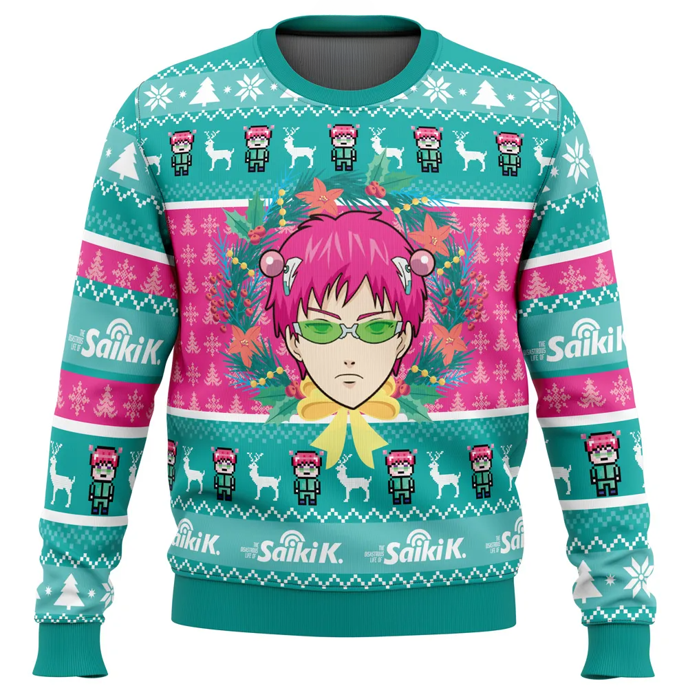 Christmas at School Saiki Kusuo no Psi-nan Ugly Christmas Sweater