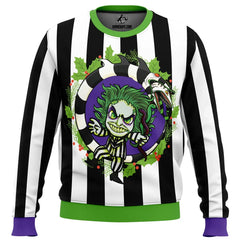 Beetle Juice Ugly Christmas Sweater