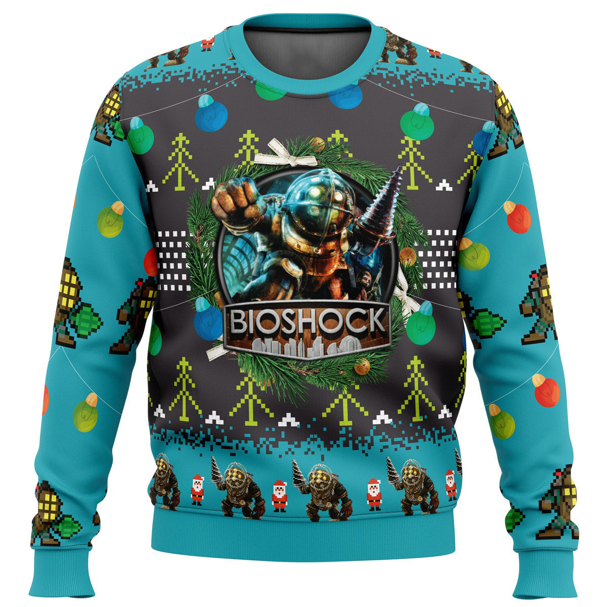 Big Daddy Bioshock v2 Ugly Christmas Sweater