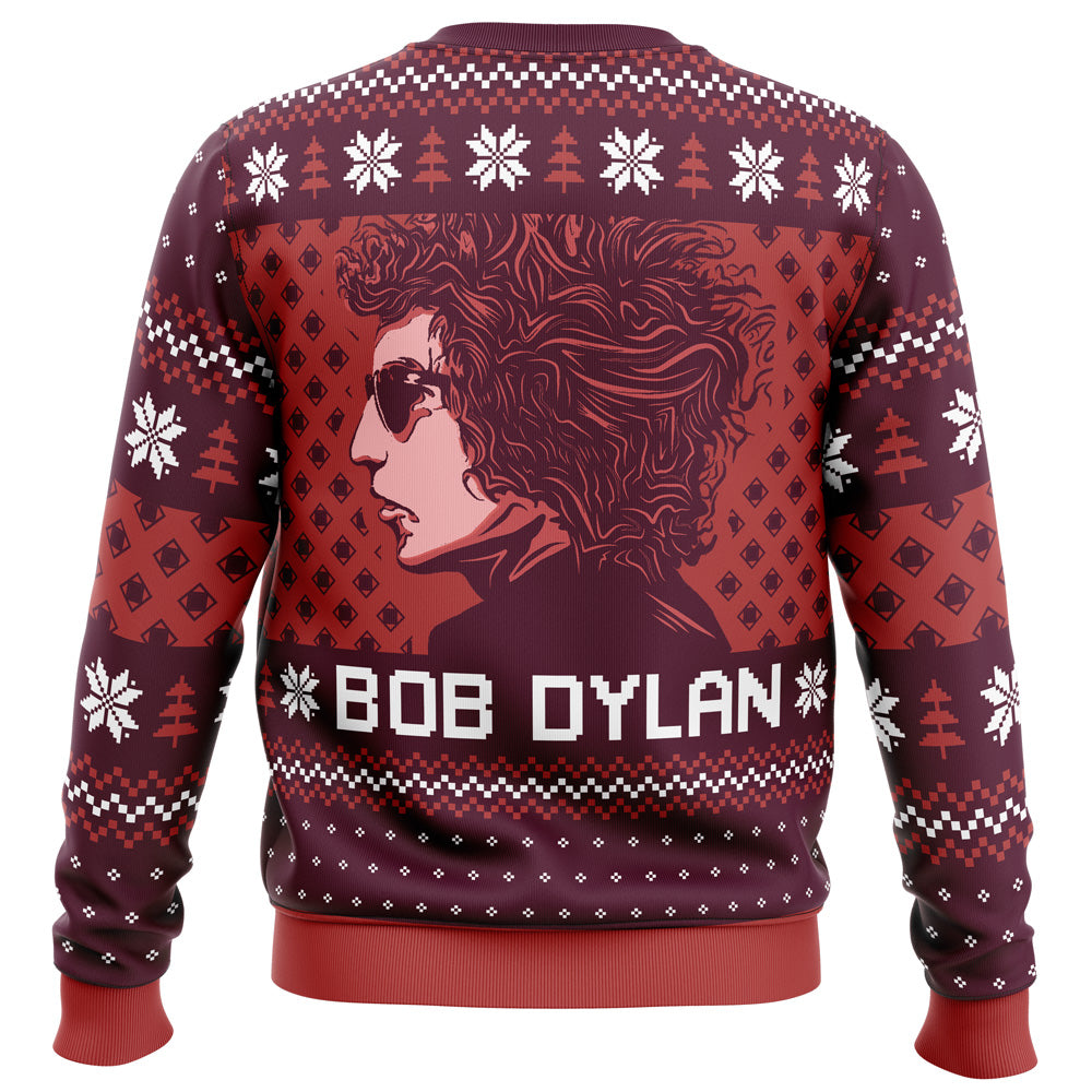 Blood on the Tracks Bob Dylan Ugly Christmas Sweater