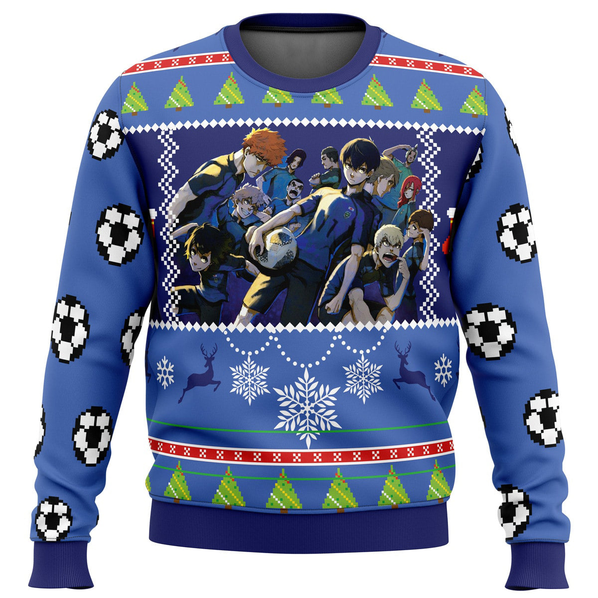 Blue Lock Ugly Christmas Sweater