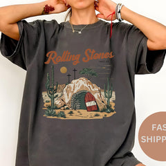 Comfort Colors� Rolling Stones Shirt, Trendy Easter Clothing, Jesus Christ Shirt, Gift For Christian, Faith-Based Graphic Tee, Easter Gift