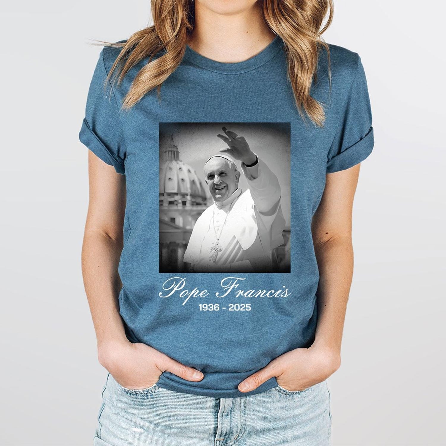 Pope Francis 1936�2025 Shirt, Remembrance Shirt, Rest in Peace Tees, RIP Pope Francis, Memorial Pope Francis Shirt, Vintage Pope Francis Tee