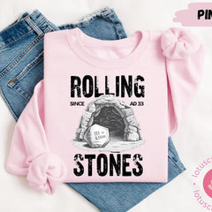 Rolling Stones Shirt, Jesus Christ Easter Sweatshirt, Christian Easter Shirt, Christian Gift Shirt, He is Risen Shirt, Funny Easter Gift