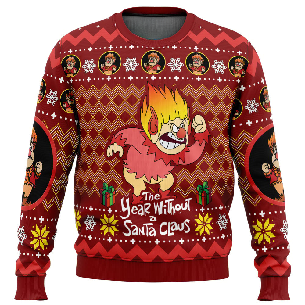 Heat Miser The Year Without a Santa Claus Ugly Christmas Sweater