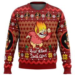 Heat Miser The Year Without a Santa Claus Ugly Christmas Sweater