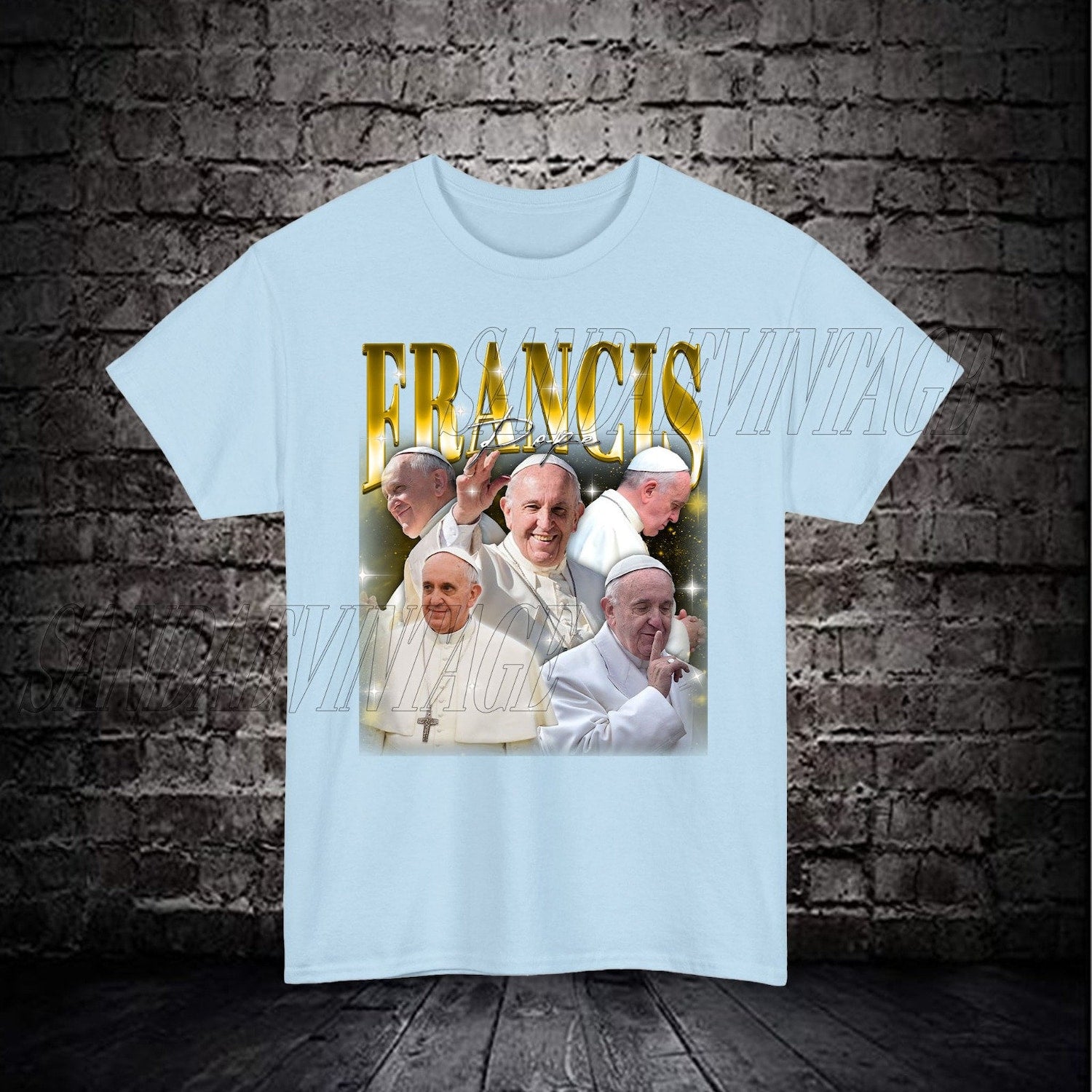 Pope Francis Retro 90's Shirt, Pope Francis Homage Tshirt, Pope Francis Bootleg Tees, Pope Francis Vintage T-Shirt, Pope Francis Gift Merch