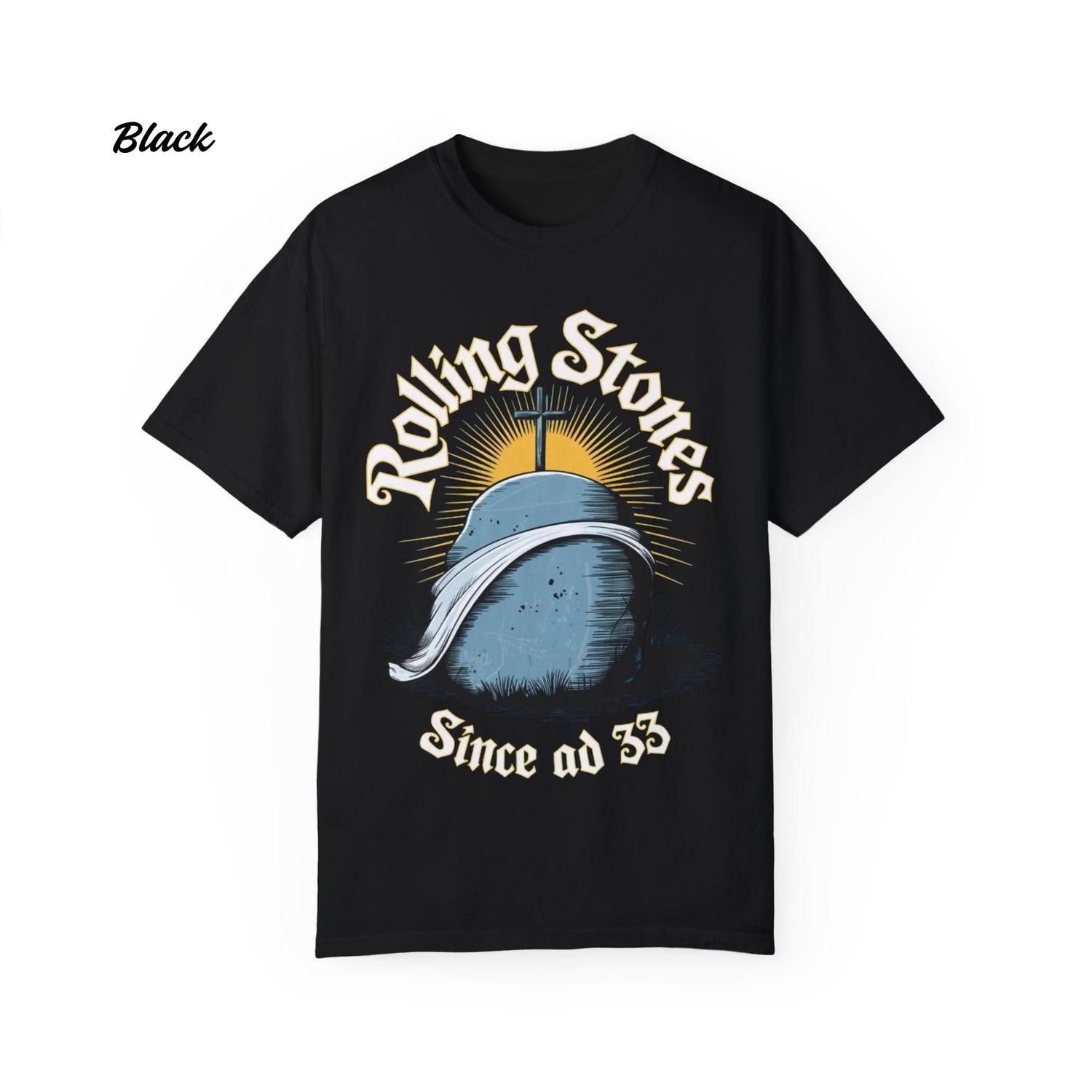 Comfort Colors Jesus Shirt, Rolling Stones Inspired Easter Tee, Trendy Faith Graphic Shirt, Christian Gift for Her, Easter Graphic T-Shirt