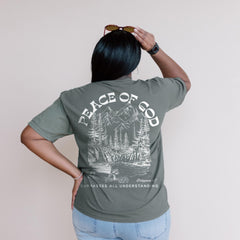 2 sided Christian Shirts KJV Bible Verse Shirt Gift for Her Christian TShirt Trendy Christian Clothing Jesus Apparel Faith Based Shirt Peace of God