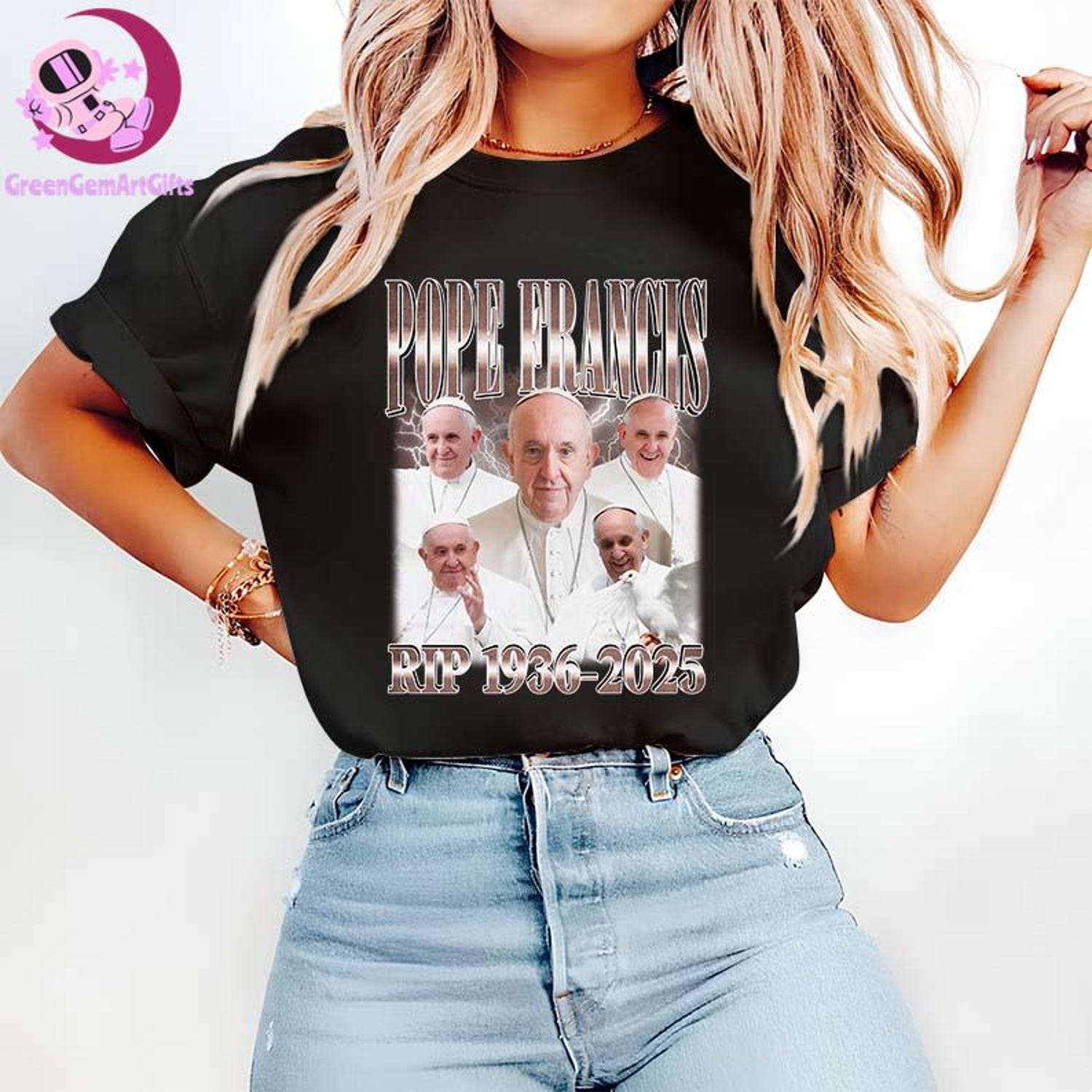 Pope Francis Bootleg Vintage Shirt, Rip Pope Francis Sweatshirt, Pope Francis Memorial T-Shirt, In Loving Memory Tee, RIP Pope Shirt