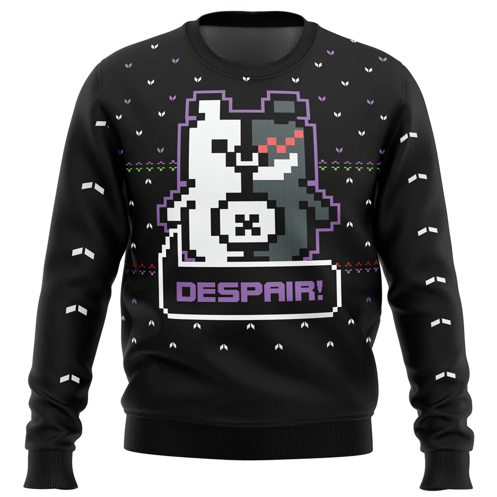 Danganronpa Monokuma Despair Ugly Christmas Sweater