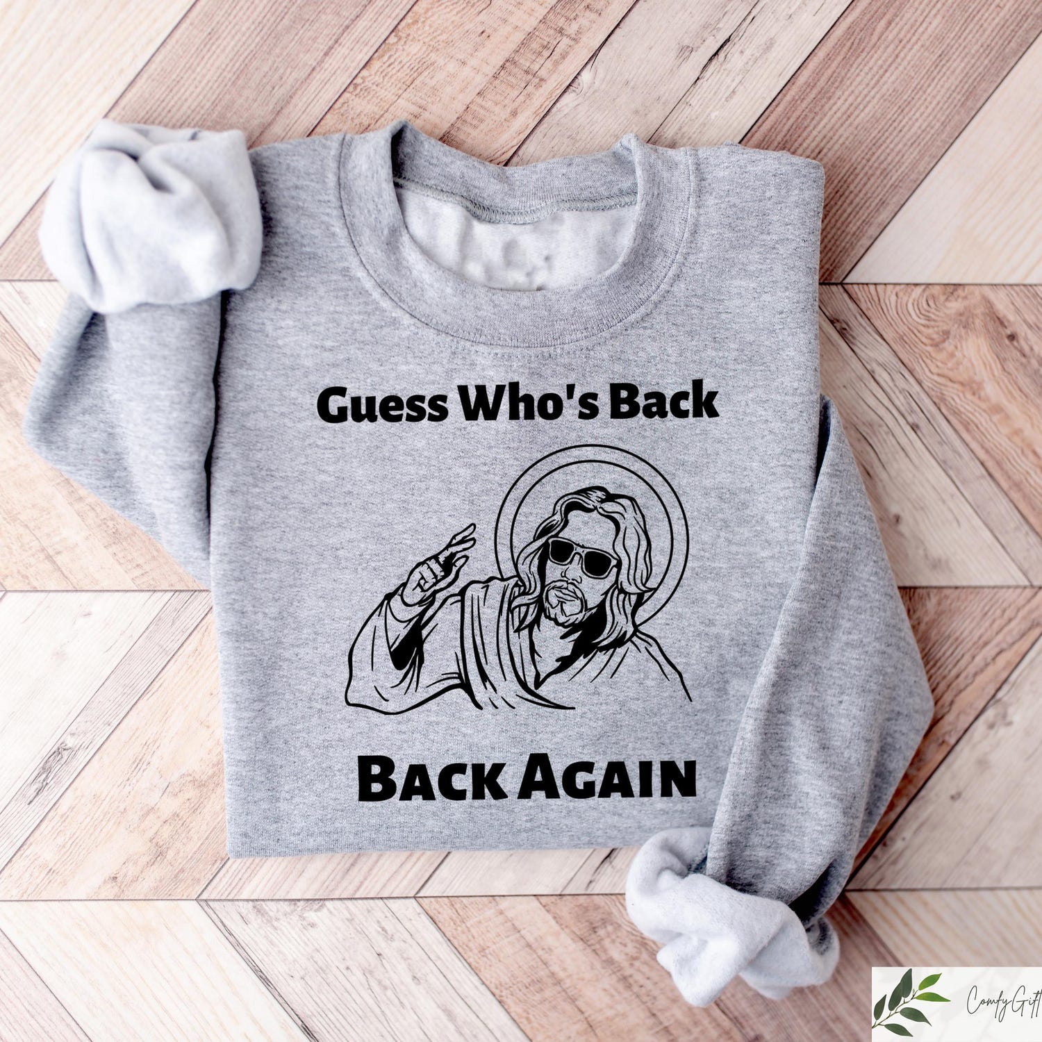 Funny Easter Jesus Shirt, Guess Who's Back Back Again T-shirt, Jesus Easter Sweatshirt, Christian Easter Gift, Easter Church Group Tee