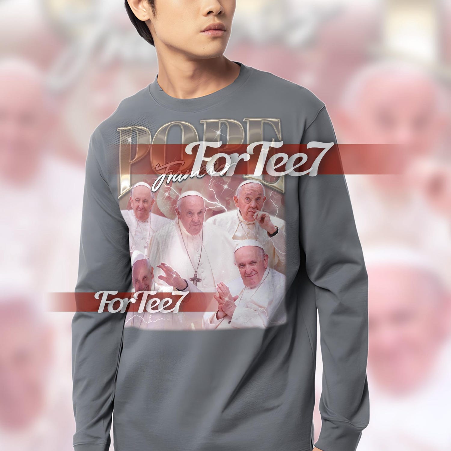 POPE FRANCIS Bootleg Tshirt, Pope Francis 90s Retro Tee, Pope Francis Vintage Sweatshirt, Pope Francis Hoodie, Religious Figure #Saf