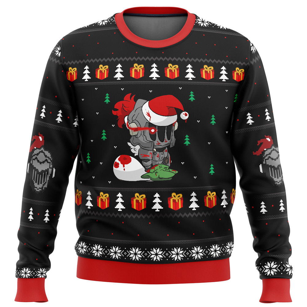 Chibi Slayer Goblin Slayer Ugly Christmas Sweater