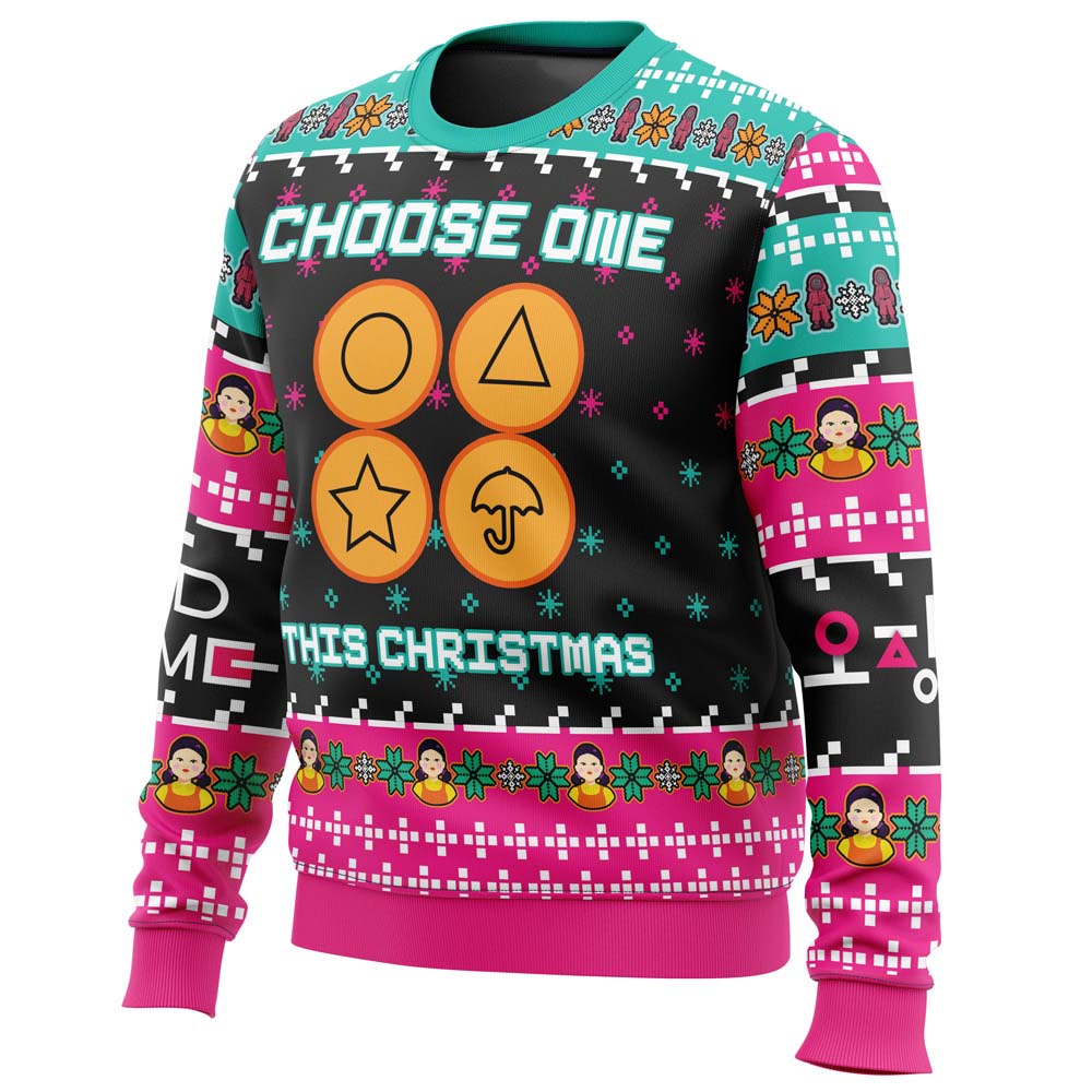 Choose One This Christmas Squid Game Christmas Sweater