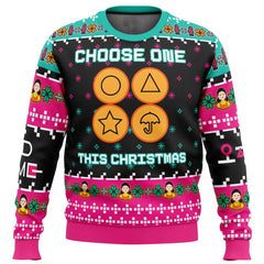 Choose One This Christmas Squid Game Christmas Sweater