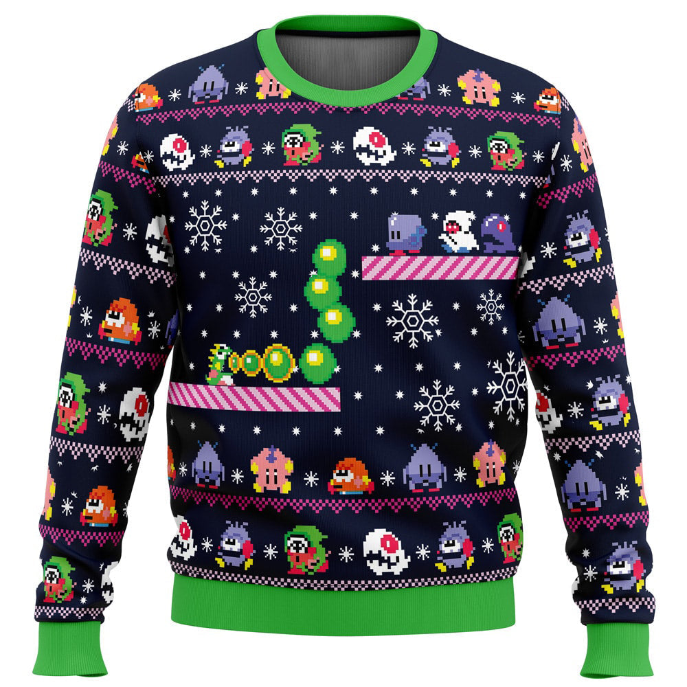 Christmas Bubble Bubble Bobble Ugly Christmas Sweater