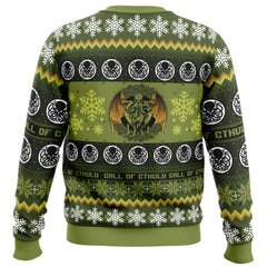 Christmas Call of Cthulu Board Games Ugly Christmas Sweater