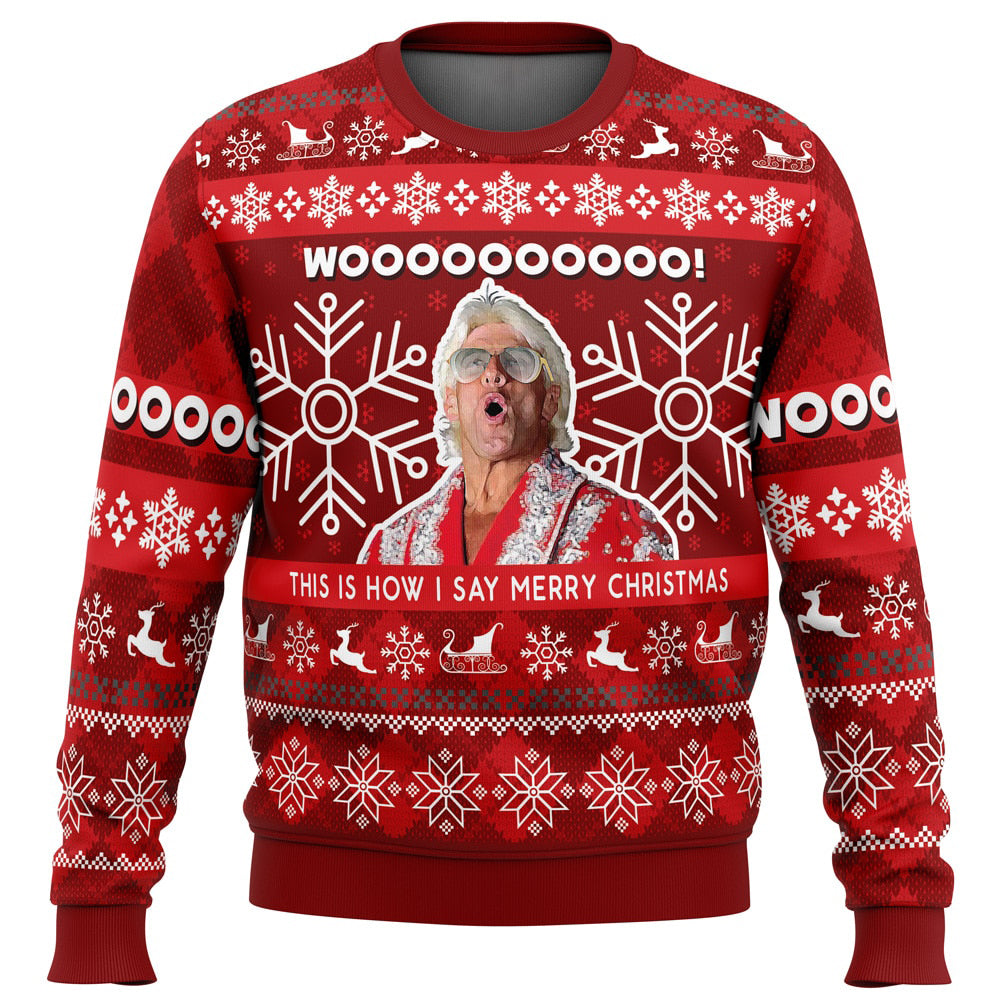 Christmas Flair Pro Wrestling Ugly Christmas Sweater