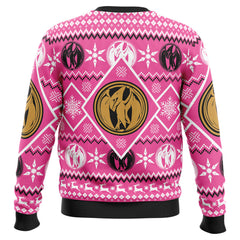 Christmas Pink Ranger Power Rangers Ugly Christmas Sweater